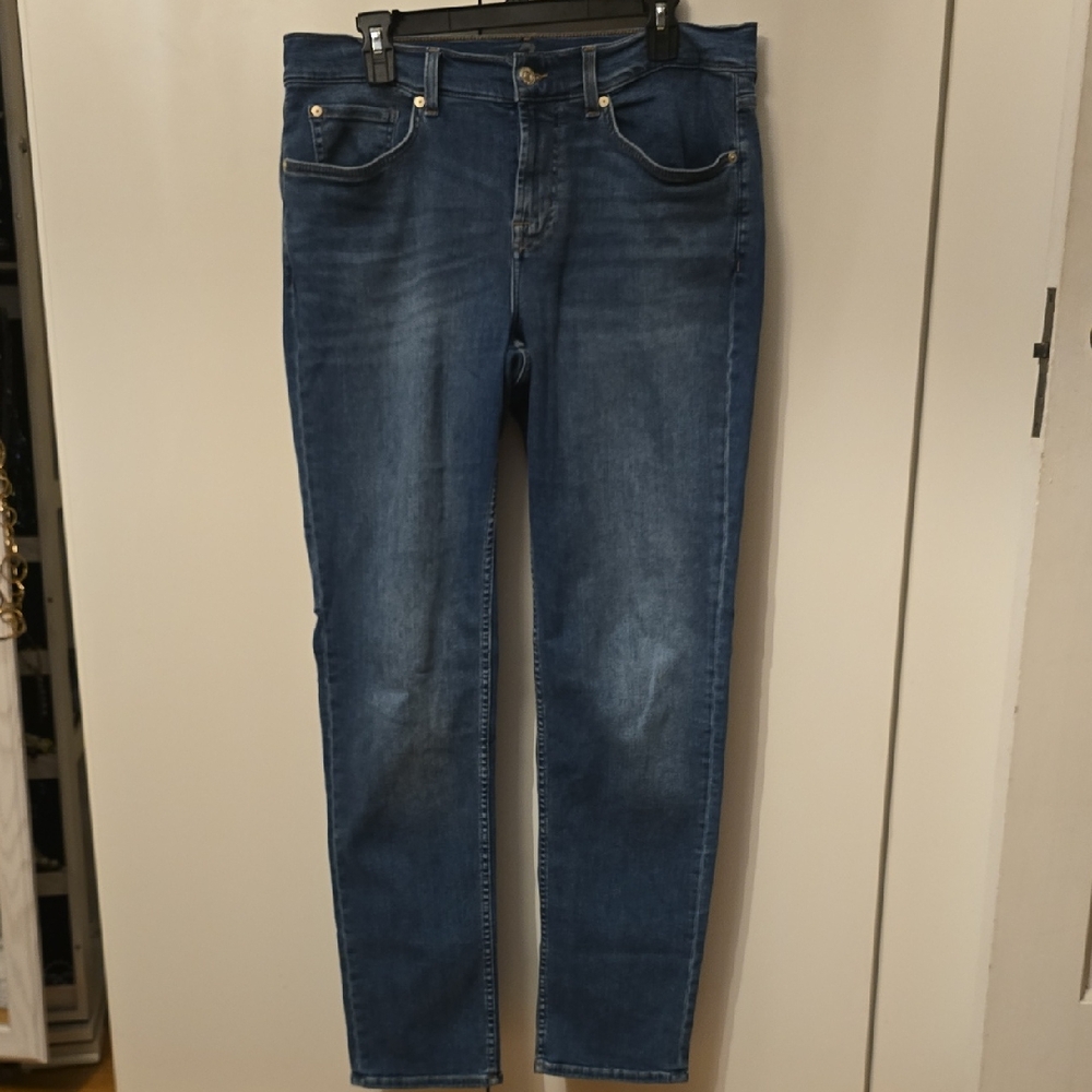 7 For All Mankind Women's Skinny Jeans - Dark Blue